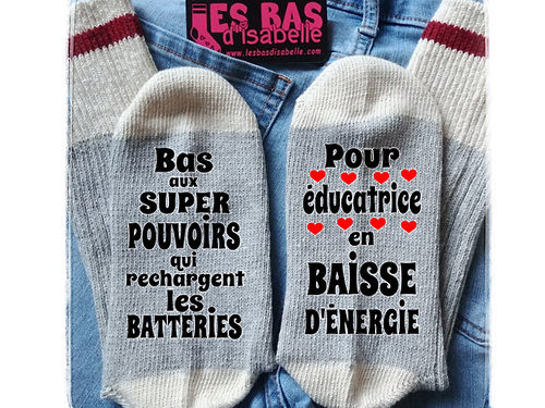 BAS SUPER POUVOIR POUR ÉDUCATRICE EN BAISSE D'ÉNERGIE - lesbasdisabelle.com